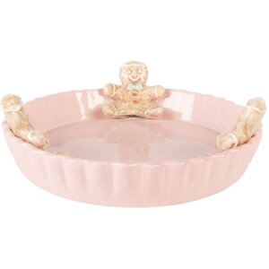 Ciotola in ceramica Clayre & Eef 6CE1857P Rosa...