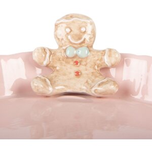 Ciotola in ceramica Clayre & Eef 6CE1857P Rosa...