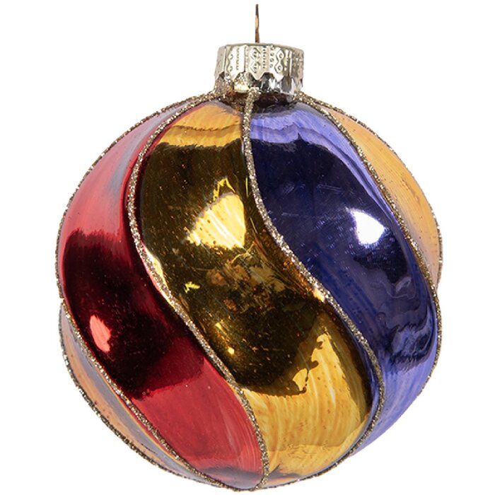 Pallina di Natale Clayre & Eef 6GL5100 Ø 8x8 cm multicolore