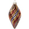 Clayre & Eef 6GL5103 Ornamento natalizio Ø 6x13 cm Multicolore