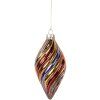 Clayre & Eef 6GL5103 Ornamento natalizio Ø 6x13 cm Multicolore