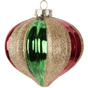 Pallina di Natale Clayre & Eef 6GL5117 Ø 10x10...
