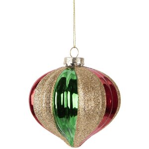 Pallina di Natale Clayre & Eef 6GL5117 Ø 10x10...