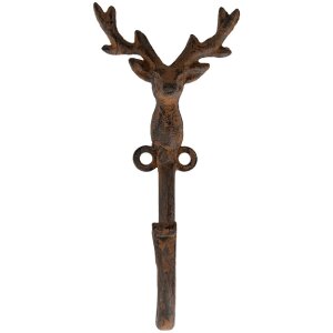 Clayre & Eef 6Y5947 Gancio da parete 8x6x16 cm Marrone