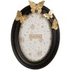 Cornice per foto Clayre & Eef 2F1359S 14x2x19 cm 10x15 cm Nera e Color Oro