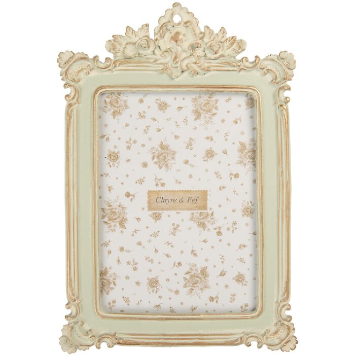 Cornice per foto Clayre & Eef 2F1361M 18x26 cm Verde e Dorato