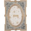 Cornice per foto Clayre & Eef 2F1365S 15x2x21 cm / 10x15 cm Blu Dorata