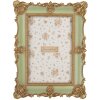 Cornice per foto Clayre & Eef 2F1354S 15x2x21 cm / 10x15 cm Verde Dorato
