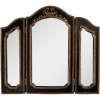Specchio da parete Clayre & Eef 62S317 38x2x34 cm Nero e Dorato
