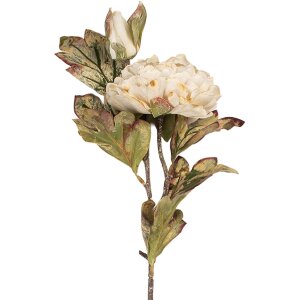 Fiore artificiale Clayre & Eef 5PL0194W Bianco Verde...