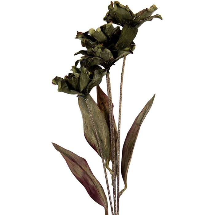 Decorazione Ramo con Fiori Clayre & Eef 6PL0403GR 8x5x60 cm Verde