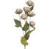 Clayre & Eef 6PL0409G Decorazione Ramo con Fiori 10x10x63 cm Grigio-Verde