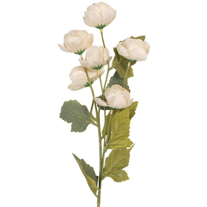 Clayre & Eef 6PL0409W Decorazione Rametto con Fiori 10x10x63 cm