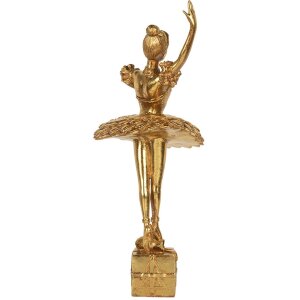 Decorazione Ballerina Clayre & Eef 6PR5418 20x17x45 cm Dorata