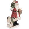 Clayre & Eef 6PR5517 Decorazione Babbo Natale 17x16x30 cm Rosso