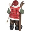 Decorazione Babbo Natale Clayre & Eef 6PR5524 15x11x25 cm Verde e Marrone