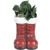 Clayre & Eef 6PR5525 Stivale decorativo Babbo Natale 22x22x23 cm