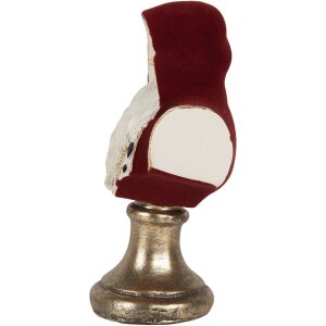 Clayre & Eef 6PR5537 Decorazione Bustino Babbo Natale 9x7x15 cm Rosso & Bianco