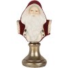 Clayre & Eef 6PR5537 Decorazione Bustino Babbo Natale 9x7x15 cm Rosso & Bianco