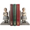 Set di 2 supporti per libri Clayre & Eef 6PR5552 23x11x20 cm Grigio