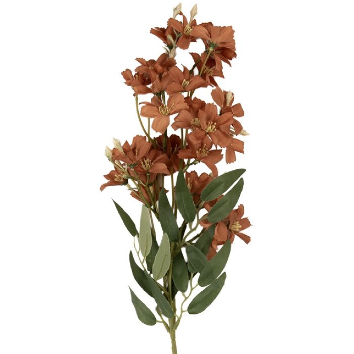 Clayre & Eef 5PL0191CH Decorazione Ramo con Fiori 10x10x72 cm Marrone/Verde