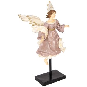Decorazione Angelo Clayre & Eef 6PR5599 23x21x42 cm Beige-Bianco