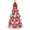 Clayre & Eef 6PR5609 Decorazione Casa con LED Ø 13x22 cm Rossa e Bianca