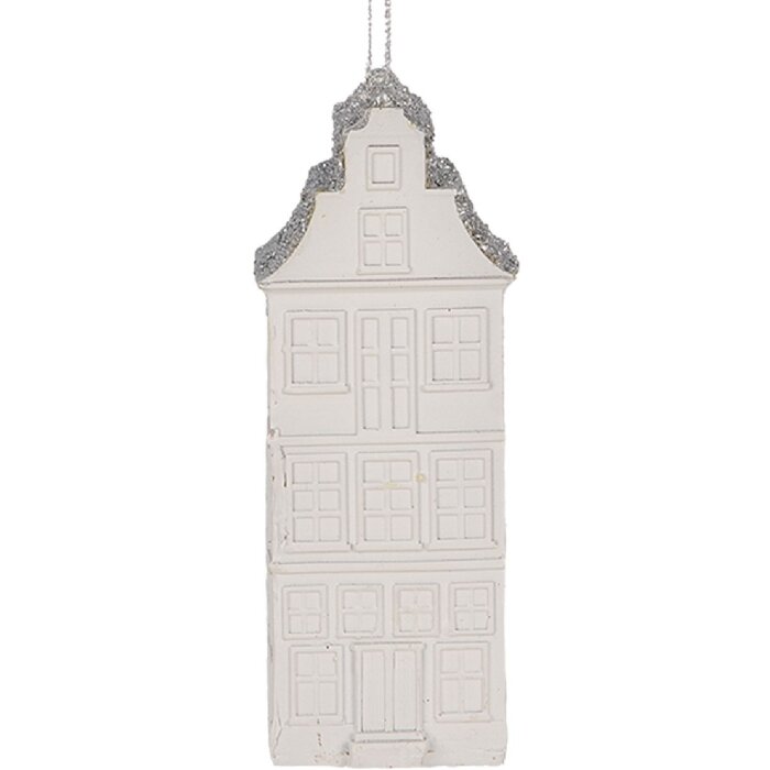 Decorazione ornamento Casa Clayre & Eef 6PR5610 Bianco Argento 4x4x11 cm