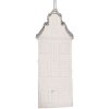 Decorazione ornamento Casa Clayre & Eef 6PR5610 Bianco Argento 4x4x11 cm
