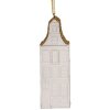 Clayre & Eef 6PR5611 Decorazione Ciondolo Casa 4x4x11 cm Bianco