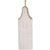 Clayre & Eef 6PR5611 Decorazione Ciondolo Casa 4x4x11 cm Bianco