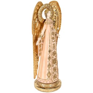 Decorazione Angelo Clayre & Eef 6PR5627 20x15x46 cm Rosa Oro
