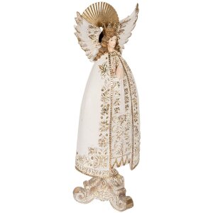 Decorazione Angelo Clayre & Eef 6PR5628 16x12x41 cm Beige-Oro