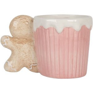 Tazza Clayre & Eef 6CEMU0199 15x10x10 cm 350 ml Rosa-Marrone