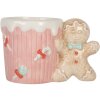 Tazza Clayre & Eef 6CEMU0199 15x10x10 cm 350 ml Rosa-Marrone