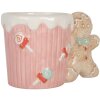 Tazza Clayre & Eef 6CEMU0199 15x10x10 cm 350 ml Rosa-Marrone