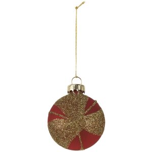 Pallina di Natale Clayre & Eef 6GL5130 6x3x7 cm Oro...