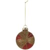 Pallina di Natale Clayre & Eef 6GL5130 6x3x7 cm Oro Rosso