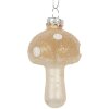 Clayre & Eef 6GL5232 Ornamento Natalizio Ø 4x8 cm Beige-Oro