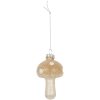 Clayre & Eef 6GL5232 Ornamento Natalizio Ø 4x8 cm Beige-Oro