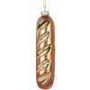 Ornamento Natalizio Clayre & Eef 6GL5233 4x3x15 cm Marrone e Dorato