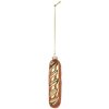 Ornamento Natalizio Clayre & Eef 6GL5233 4x3x15 cm Marrone e Dorato