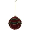 Pallina per albero di Natale Clayre & Eef 6GL5234 Ø 8x8 cm Rosso-Verde