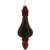 Pallina per albero di Natale Clayre & Eef 6GL5235 Ø 6x17 cm Rosso-Verde