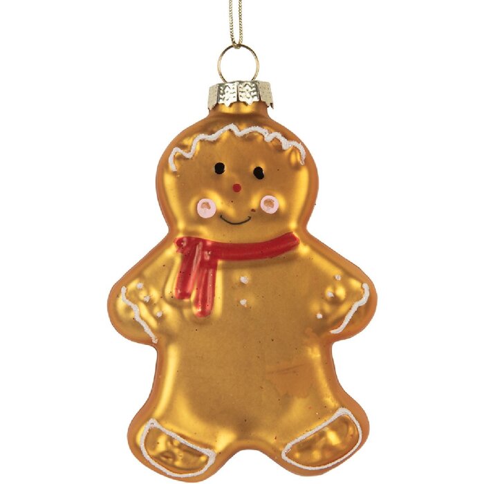 Clayre & Eef 6GL5241 Ornamento natalizio 6x2x10 cm