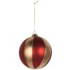 Pallina per albero di Natale Clayre & Eef 6GL5244S Ø 6x6 cm Oro e Rosso