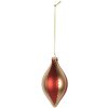 Pallina per albero di Natale Clayre & Eef 6GL5246 Ø 8x15 cm color oro-rossa