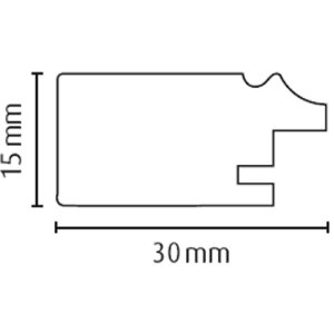 HNFD Cornice per foto Louisiane 20x30 cm Gialla in Legno Massello con Vetro Trasparente
