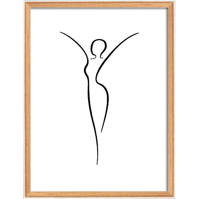 Cornice per foto Walther Silhouette 40x50 cm con fori e vetro trasparente