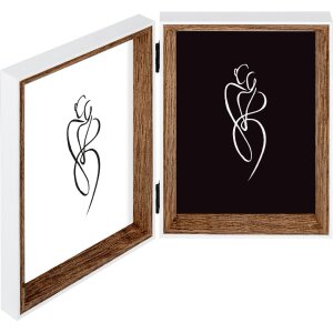Cornice per foto Walther Doppio Silhouette in legno 10x15...